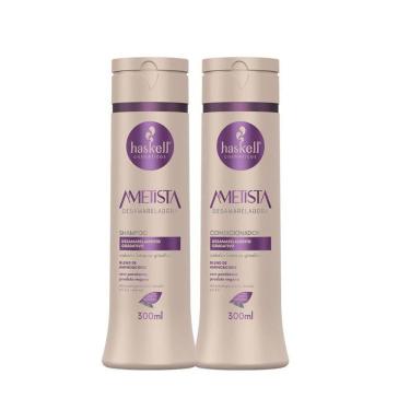 Imagem de Kit Shampoo E Condicionador Desamareladora Ametista Haskell 300ml
