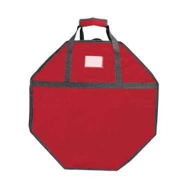 Imagem de Generic Bolsa organizadora para guirlanda de Natal, grande, para enfeites de Natal, com zíper duplo, 62 cm de diâmetro, para guirlanda