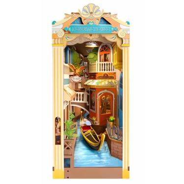 Imagem de Kit de Montar Romantic Venice Book Nook Diorama para prateleira Hands Craft Rolife