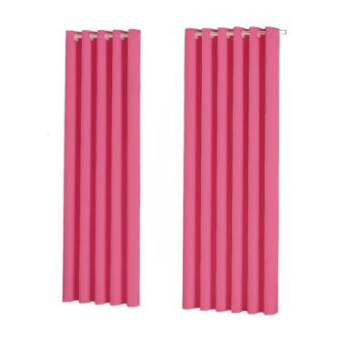 Imagem de Cortina Para Sala Ou Quarto 3,00x2,50 metros(ROSA CHICLETE)