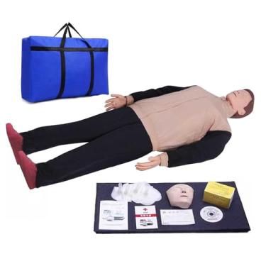Imagem de LVMMO Kit de manequim de enfermagem de RCP médico, manequim de corpo inteiro para treinamento de RCP, manequim simulador de primeiros socorros para sala de aula ou centros de pesquisa
