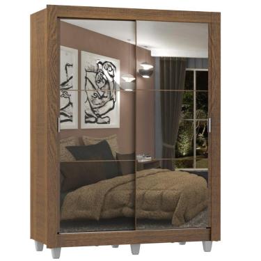 Imagem de Guarda Roupa Dallas Plus 2 Portas Correr 2 Espelhos Madesa