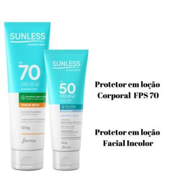 Imagem de Protetor Solar Corporal FPS 70 120g + Protetor Solar Facial FPS 50 60g