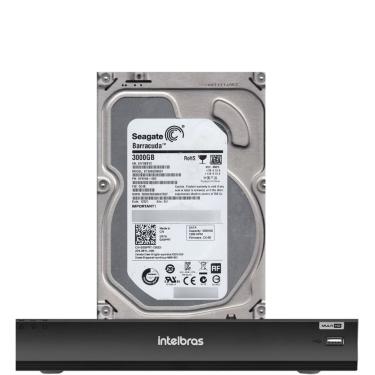Imagem de Dvr Intelbras 8 Canais Imhdx 3008 Com Hd De 3tb Instalado