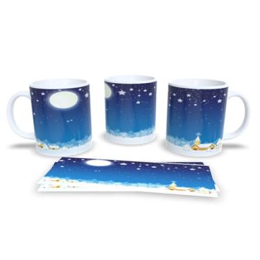 Imagem de Caneca de Cerâmica com Bolas de Natal, Decorativa, Branca com Enfeites Coloridos, Design Festivo de Inverno, 3 Unidades (14)