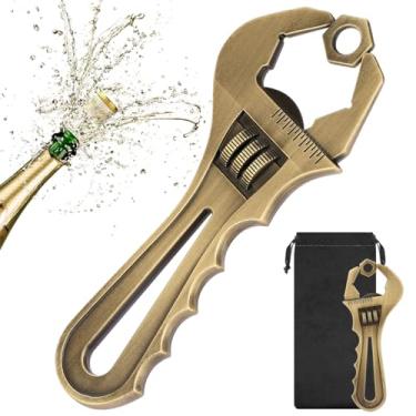 Imagem de LKKCHER Chave inglesa abridor de garrafas de cerveja, pai faz a cura chave inglesa para pai homem aniversário Natal dia dos pais presente de natal, presente de chaveiro, presente para artesão
