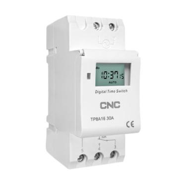 Imagem de Timer temporizador 220v modelo (tp8a16) 30a 1 min - 168 horas cnc