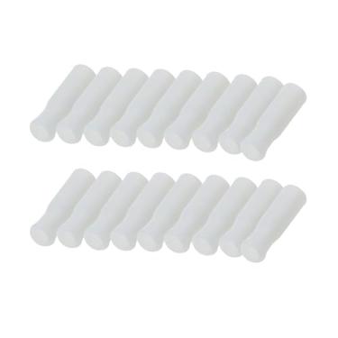 Imagem de ZHYOHEN 20 peças de capas de canudo de silicone de grau alimentício reutilizáveis adequadas para canudos de aço inoxidável de 6 mm