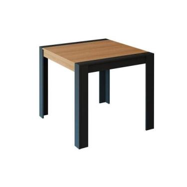 Imagem de Mesa Cimol Grace c/ Tampo MDF 90cm Chumbo/Nature