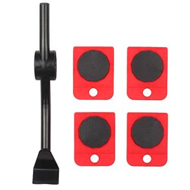 Imagem de Kit para Transporte de Móveis Pesados Easy Mover com Rolamento e Elevador Eletrodomésticos Sliders 4 Rodas Transportar Sofá Armário Mesa Ajustável