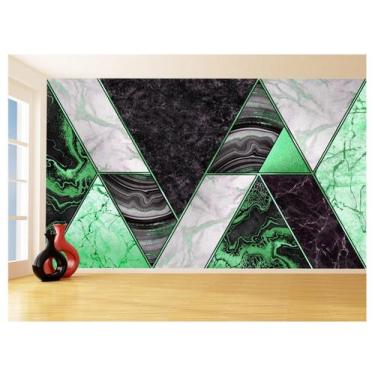Imagem de Papel De Parede 3D Estilo Marmore Cores Formas 3,5M Mbr60 - Você Decor