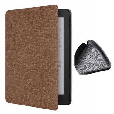 Imagem de Yzlvigrous Caixa de Textura de Pano para Kindle Paperwhite 7/6/5ª Geração 2015/2013/2012, Tampa Traseira de TPU Macia de 6 Polegadas com Sono/despertar Automático, Modelo: DP75SDI/EY21