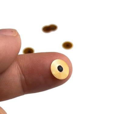 Imagem de 10 adesivos antimetal NFC213 FPC 144 bytes – impermeável, resistente a altas temperaturas, data programável | Anéis inteligentes flexíveis adesivos para antifalsificação e rastreabilidade (diâmetro 8