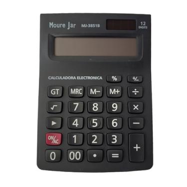 Imagem de Calculadora Eletrônica de Mesa, 8 Dígitos, Preta, MJ-3851B, Moure Jar