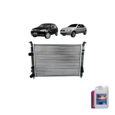 Imagem de Kit Radiador Palio Fire 1.0, 1.3 e Strada 1.4 Com Aditivo e Água Desmineralizada 5L