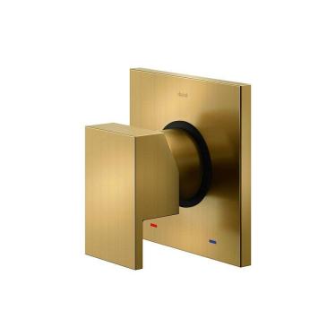 Imagem de Acabamento Monocomando Chuveiro e Ducha Higiênica Docol New Edge Base Deca 90021756072 Ouro Escovado