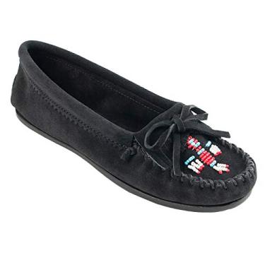 Imagem de Minnetonka Mocassin Feminino Thunderbird II, Preto, 7