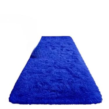 Imagem de Tapete Peludo 2,00 x 0,60 MT Quarto, Sala e Corredor (Azul)