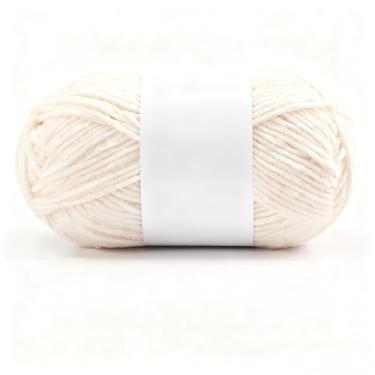 Imagem de Fio de veludo para crochê, cobertor volumoso de chenille macio, fio amigurumi, 40 g (100 jardas) 1 pacote (03 pele rosa)