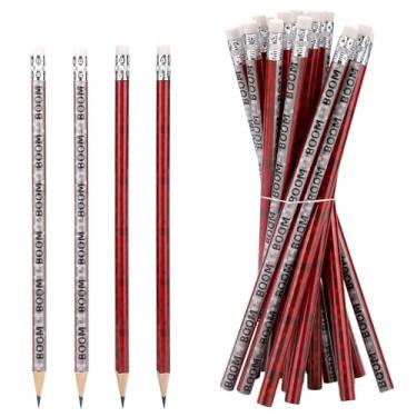 Imagem de 20 Conjunto de Lápis Pixel, Lápis Madeira Verde e Vermelho Tema Videogame Borrachas Boom Artigos Festa Prêmios Escolares Lembrancinhas Aniversário e Material Escritório Estudantes (Estilo 3)