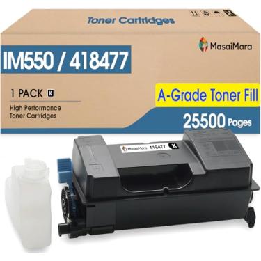 Imagem de MasaiMara Cartuchos de toner IM550 IM 550 418477 de alto rendimento compatíveis para impressora Ricoh IM 600SRF IM 600 IM 550F IM 550 P800 P801 (preto, 1 pacote)
