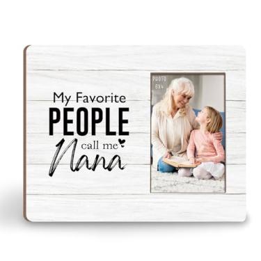 Imagem de KU-DaYi Porta-retrato My Favorite People Call Me Nana 20 x 25 cm, presentes para vovó, presentes de Natal, aniversário das mães, presente de vovó, presente de netos, de parede e mesa, para fotos de 10