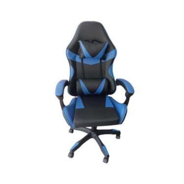 Imagem de Cadeira Gamer Sniper Preta e Azul Healer
