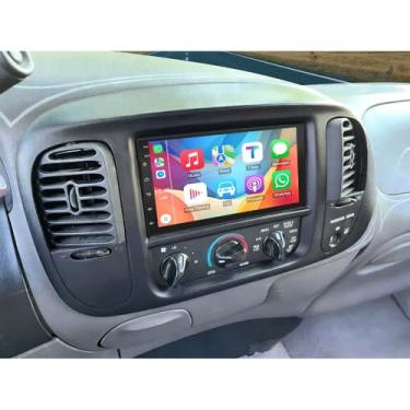 Imagem de Rádio estéreo automotivo de 2 + 64 G para Ford F150 1997-2004 estéreo com câmera de reserva, Bluetooth, unidade F-150 Android 14 com Carplay sem fio e Android Auto GPS Bluetooth WiFi FM RDS SWC