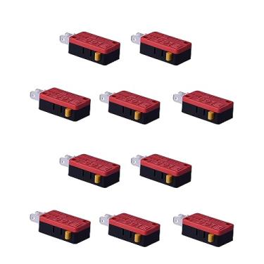 Imagem de 10 peças de plástico de substituição de interruptores de 3 pinos para botão Arcade