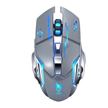 Imagem de Mouse Mecânico Gamer Sem Fio Mudo com Carregamento Modo Duplo e Iluminação Empresarial Thunder Wolf Q13