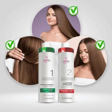 Imagem de Kit Progressiva Alisamento Italiano Terapia Alto Impacto 2lt - Lissage