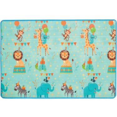 Imagem de Tapete Infantil Impermeável Buba Animal Party - 120x180cm