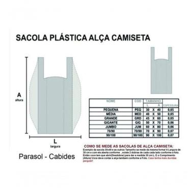 Imagem de Sacolas Plasticas Branca Reciclada Reforçada 5 Kg 45x60