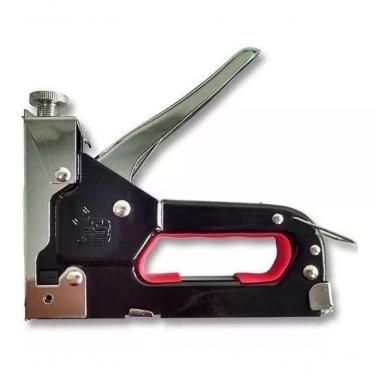 Imagem de Kit Grampeador Tapeceiro Manual Profissional Ferramenta Gram