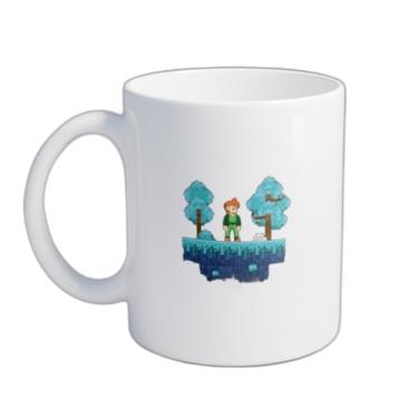Imagem de Caneca Xícara de Café Porcelana 300ml Com Desenho Pixelado De Videogame Retro