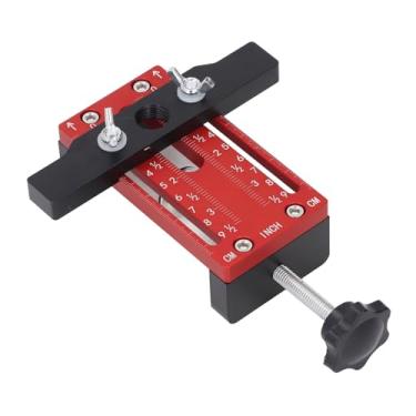 Imagem de FTVOGUE Conjunto de Gabarito para Montagem de Porta de Armário, Ferramenta de Tração de Dobradiça de Liga de Alumínio Resistente Ajustável de 0-70 Mm para Placa de Espessura de 85 Mm, Kit de