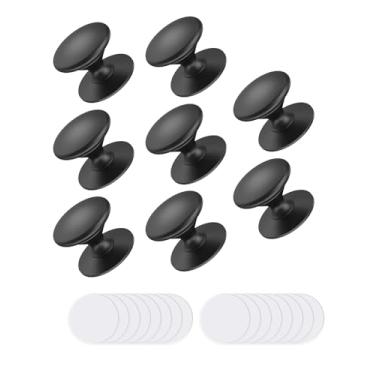 Imagem de Anobeyi Puxadores autoadesivos de gabinete, puxadores de gaveta autoadesivos de liga de alumínio para armários de cozinha, armários, cômodas, armários, portas de vidro deslizantes - instalação de