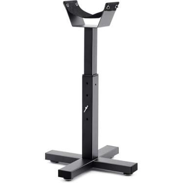 Imagem de GYHPD Suporte ajustável para casco de cavalo ferrador de metal ferreiro com 5 alturas ajustáveis ferramentas de corte de casco de cavalo de base cruzada para equinos descalços sapatos cuidados