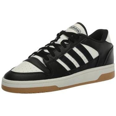 Imagem de adidas Tênis feminino de basquete Turnaround cano baixo, Preto/branco nuvem, chiclete, 39