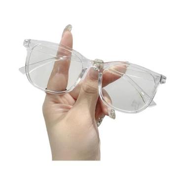 Imagem de Óculos Unissex Transparentes Com Bloqueio De Luz Azul Para Computador,