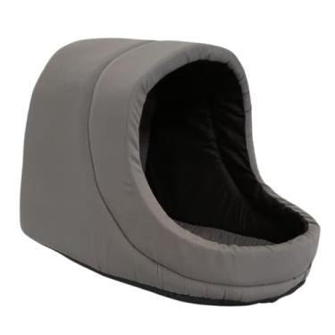 Imagem de Cama Toca Iglu para Pet – Caminha Confortável e Impermeável para Cães e Gatos Pequenos e Médios(CINZA,P)
