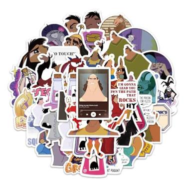 Imagem de 54 adesivos The Emperor's New Groove para garrafas de água, adesivos juvenis bonitos, à prova d'água, bonitos e modernos, adequados para copos, telefones, bicicletas, guitarras, malas, piano, skate.