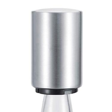 Imagem de GLOGLOW Abridor de Garrafas Abridor de Garrafas Automático, Aço Inoxidável, Design de Tampa Magnética, 5,2 X 8,5 Cm, Prata, para Festas e Utensílios de Cozinha para Uso Doméstico