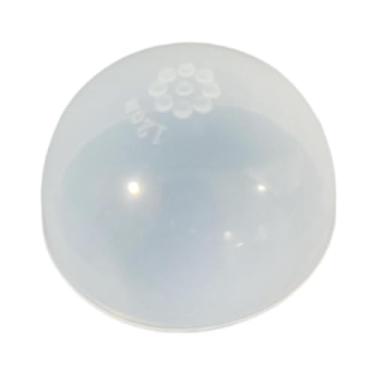 Imagem de Kokiya Touca de silicone transparente para peruca, acessório de proteção para cabeça de boneca, ideal para confecção de bonecas DIY. Multiuso, antiderrapante, 13 a 14 Cm