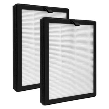 Imagem de Alvamoyle Filtro de substituição ClearAir-A5, compatível com purificador de ar VEWIOR ClearAir-A5, 3 em 1 H13 True HEPA e filtros de carvão ativado, pacote com 2