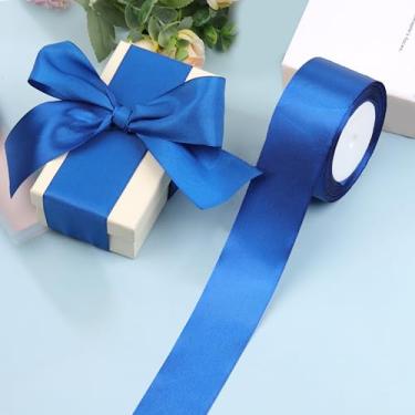 Imagem de Fita de cetim azul royal, 3,8 cm, 25 metros, artesanato, poliéster, seda, para embrulhar presente, festa de casamento, grinalda, costura, decoração de cabelo, balões florais, laços, buquê, decoração