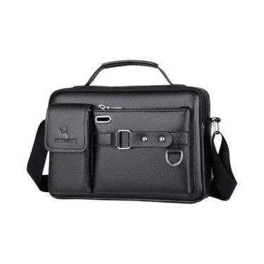 Imagem de Bolsa De Ombro Masculina Em Couro PU Para iPad De 10,4 Polegadas, Bols