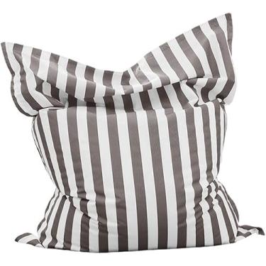 Imagem de Saco De Feijão Flutuante Para Piscina Saco De Feijão Ao Ar Livre Capa De Pufe à Prova D'água Sem Listra De Enchimento Flutuadores De Piscina Jangada Espreguiçade, Light Gray, 140x180cm