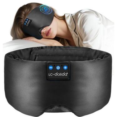 Imagem de Máscara de dormir LC-Dolida Luxurious Silk Bluetooth 5.4 preta