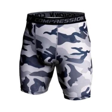 Imagem de Shorts De Compressão Masculinos Em Camuflagem Com Impressão 3D Para Mu